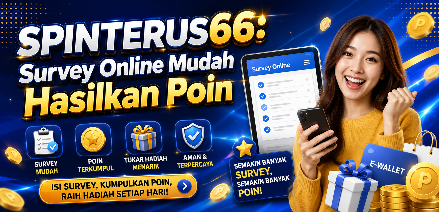 SPINTERUS66: Survey Online Mudah Hasilkan Poin